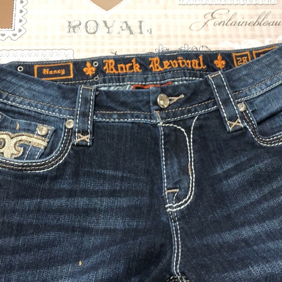 Rock Revival Nancy Easy Crop Jeans size 28 - Picture 2 of 10